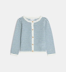 Gilet Lamino en maille pointelle coton mélangé Cadet Rousselle
