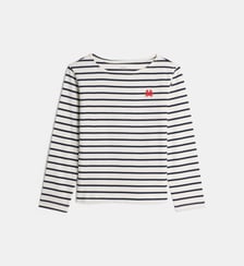 T-shirt marinière droit Lambourg coton bio Cadet Rousselle