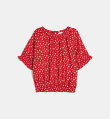 Top manches courtes Landine Vis ample à motif floral Cadet Rousselle