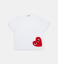 T-shirt U en coton à imprimé Comme des Garçons PLAY