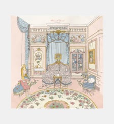 Lange carré French Bedroom Atelier Choux