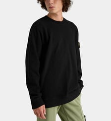 Sweat droit en jersey coton Stone Island