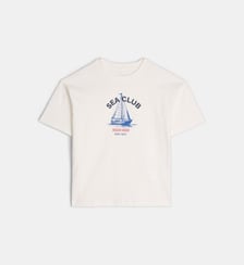 T-shirt Laurent imprimé en coton Cadet Rousselle