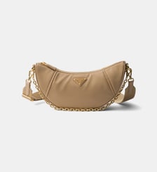 Sac porté épaule Demi-lune en Re-Nylon Prada