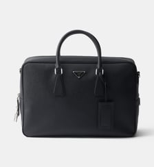 Mallette en cuir Saffiano signature Prada