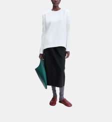 Jupe mi-longue ample taille élastiquée Carven