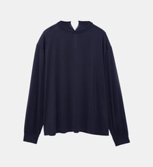 T-shirt à manches longues droit en jersey de soie Carven