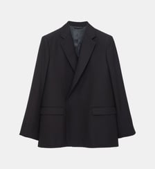 Veste tailleur croisée droite en laine Carven