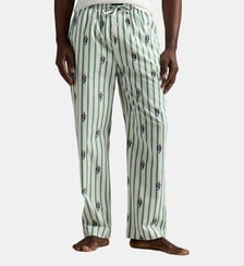 Pantalon de pyjama rayé imprimé en coton Polo Ralph Lauren