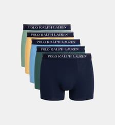 Lot de 5 boxers signature en coton Polo Ralph Lauren