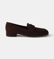 Mocassins en cuir velours Prada