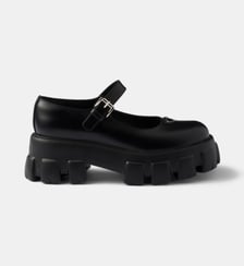 Mocassins Monolith en cuir brossé Prada