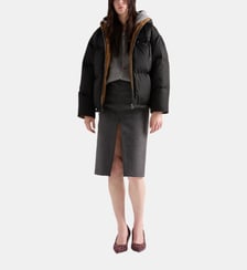 Doudoune droite signature Prada