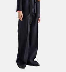 Pantalon droit en laine Prada