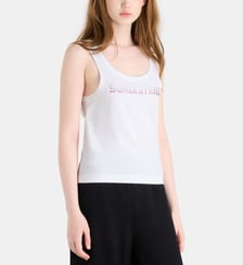 Top Salomé strass coton Galeries Lafayette