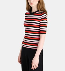 Pull droit Steven rayures Galeries Lafayette