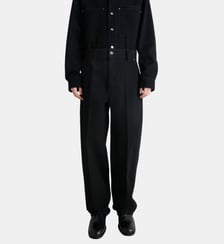 Pantalon Maxi Barrel Workwear droit en coton Lemaire