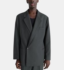 Veste soft droite fermeture boutonnée Lemaire