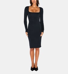 Robe ajustée mi-longue signature Skims