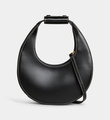 Sac à main demi lune en cuir Staud