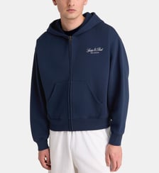 Sweat zippé Vendôme coton molletonné à capuche Sporty & Rich