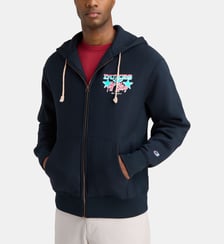 Hoodie zippé signature en coton Champion