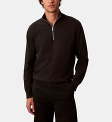 Pull en coton col camionneur Calvin Klein