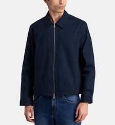Blouson droit zippé en coton Calvin Klein