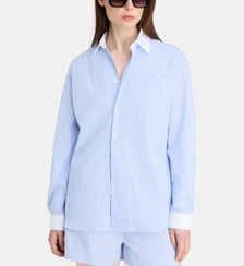 Chemise oversize à rayures coton  Sporty & Rich
