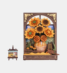 Maquette 3D Golden Sunflower Rolife