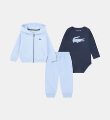 Ensemble 3 pièces coton molletonné Lacoste