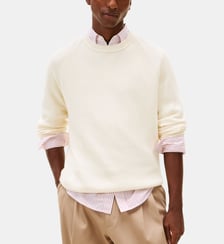 Pull droit col rond signature Tommy Hilfiger