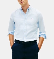 Chemise en coton droite Tommy Hilfiger