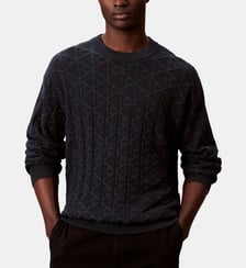Pull en coton monogramme Calvin Klein