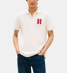 Polo en coton droit Tommy Hilfiger