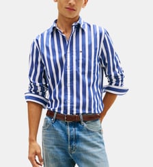 Chemise droite à rayures  Tommy Hilfiger