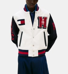 Blouson court détails signature Tommy Hilfiger