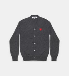 Cardigan griffé à col V Comme des Garçons PLAY