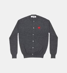 Cardigan brodé à col rond Comme des Garçons PLAY