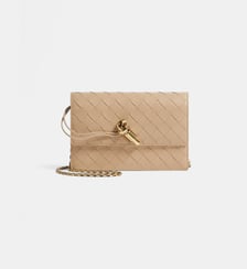Sac pochette en cuir tressé Bottega Veneta