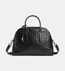 Sac de week-end Getaway 24 en cuir tressé Bottega Veneta