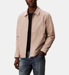 Blouson droit en coton zippé Calvin Klein