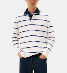 Polo en coton à rayures rugby Tommy Hilfiger