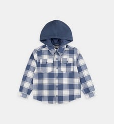 Chemise en flanelle carreaux à capuche Abercrombie Kids