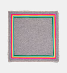 Foulard en cachemire à bandes multicolores From Future