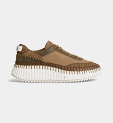 Baskets basses compensées Nama en cuir Chloé