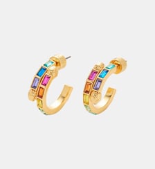 Boucles d'oreilles créoles Eagle Baguette Kurt Geiger London