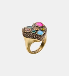Bague Rainbow Heart Kurt Geiger London