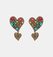 Boucles d'oreilles pendantes Rainbow Heart Kurt Geiger London