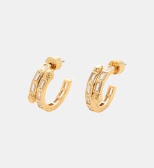 Boucles d'oreilles créoles Eagle Baguette Kurt Geiger London